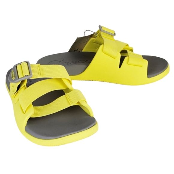 NWT Chaco chillos z straps slide sandals limelight yellow outdoor waterproof - Picture 4 of 14